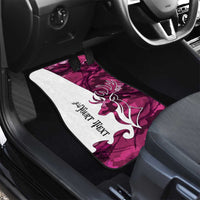 Pink Camo Customize Name Deer Hunting Car Mats Tribal Buck Silhouette - Wonder Print Shop