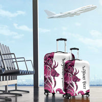 Pink Camo Customize Name Deer Hunting Luggage Cover Tribal Buck Silhouette - Wonder Print Shop