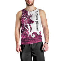 Pink Camo Customize Name Deer Hunting Men Tank Top Tribal Buck Silhouette - Wonder Print Shop