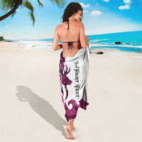 Pink Camo Customize Name Deer Hunting Sarong Tribal Buck Silhouette - Wonder Print Shop