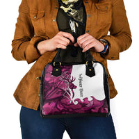 Pink Camo Customize Name Deer Hunting Shoulder Handbag Tribal Buck Silhouette - Wonder Print Shop
