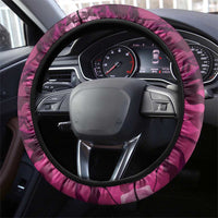 Pink Camo Customize Name Deer Hunting Steering Wheel Cover Tribal Buck Silhouette - Wonder Print Shop