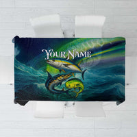 Offshore Fishing Custom Tablecloth Tuna Mahi Mahi and Wahoo in Ocean Wave Design - Wonder Print Shop