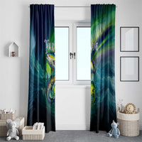 Offshore Fishing Custom Window Curtain Tuna Mahi Mahi and Wahoo in Ocean Wave Design - Wonder Print Shop