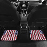 Fishing Fish Hook American Flag Car Mats Custom Name Graphic in Patriotic Striped Theme - Wonder Print Shop