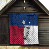 Texas Flag Fishing Quilt Hook and Fish Illustration and Custom Name Detail - Wonder Print Shop