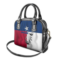 Texas Flag Fishing Shoulder Handbag Hook and Fish Illustration and Custom Name Detail - Wonder Print Shop