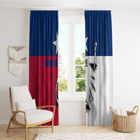 Texas Flag Fishing Window Curtain Hook and Fish Illustration and Custom Name Detail - Wonder Print Shop