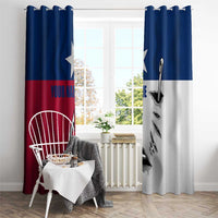Texas Flag Fishing Window Curtain Hook and Fish Illustration and Custom Name Detail - Wonder Print Shop
