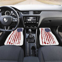 American Flag Fishing Car Mats Lure and Hook Elements and Custom Name Print - Wonder Print Shop