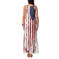 American Flag Fishing Family Matching Tank Maxi Dress and Hawaiian Shirt Lure and Hook Elements and Custom Name Print - Wonder Print Shop