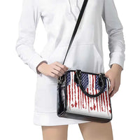 American Flag Fishing Shoulder Handbag Lure and Hook Elements and Custom Name Print - Wonder Print Shop