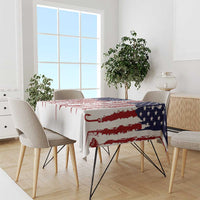 American Flag Fishing Tablecloth Lure and Hook Elements and Custom Name Print - Wonder Print Shop
