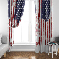 American Flag Fishing Window Curtain Lure and Hook Elements and Custom Name Print - Wonder Print Shop