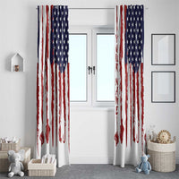 American Flag Fishing Window Curtain Lure and Hook Elements and Custom Name Print - Wonder Print Shop