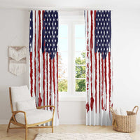 American Flag Fishing Window Curtain Lure and Hook Elements and Custom Name Print - Wonder Print Shop
