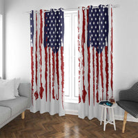 American Flag Fishing Window Curtain Lure and Hook Elements and Custom Name Print - Wonder Print Shop