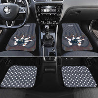 Custom Bowling Ball and Pins Car Mats American Flag Stars and Stripes in Grunge Patriotic - Wonder Print Shop
