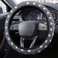 Bowling Ball and Pins Steering Wheel Cover American Flag Stars and Stripes in Grunge Patriotic - Wonder Print Shop