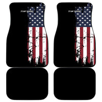 Grunge American Flag Custom Bowling Car Mats Pins Graphic and Team Text Layout Design - Wonder Print Shop