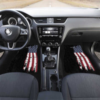 Grunge American Flag Custom Bowling Car Mats Pins Graphic and Team Text Layout Design - Wonder Print Shop
