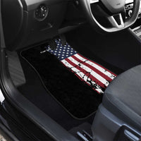 Grunge American Flag Custom Bowling Car Mats Pins Graphic and Team Text Layout Design - Wonder Print Shop