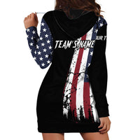 Grunge American Flag Custom Bowling Hoodie Dress Pins Graphic and Team Text Layout Design - Wonder Print Shop