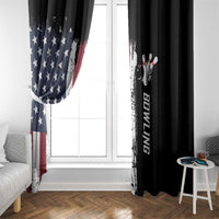Grunge American Flag Custom Bowling Window Curtain Pins Graphic and Team Text Layout Design - Wonder Print Shop