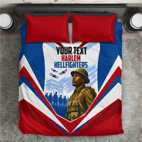 Personalized Harlem Hellfighters Bedding Set Vintage WWI Military History Patriotic Art