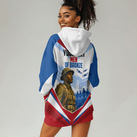 Personalized Harlem Hellfighters Hoodie Dress Vintage WWI Military History Patriotic Art