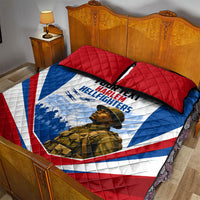 Personalized Harlem Hellfighters Quilt Bed Set Vintage WWI Military History Patriotic Art