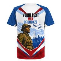 Personalized Harlem Hellfighters Rugby Jersey Vintage WWI Military History Patriotic Art