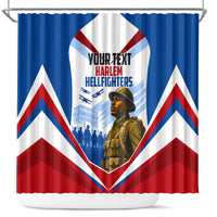 Personalized Harlem Hellfighters Shower Curtain Vintage WWI Military History Patriotic Art