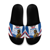 Personalized Harlem Hellfighters Slide Sandals Vintage WWI Military History Patriotic Art