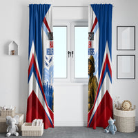 Personalized Harlem Hellfighters Window Curtain Vintage WWI Military History Patriotic Art
