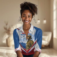 Personalized Harlem Hellfighters Women Casual Shirt Vintage WWI Military History Patriotic Art