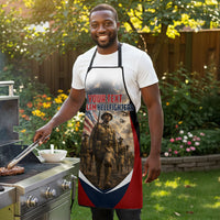 Personalized Harlem Hellfighters Apron WWI African American Soldiers Patriotic Vintage Art