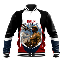 Personalized Harlem Hellfighters Baseball Jacket WWI African American Soldiers Patriotic Vintage Art