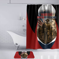Personalized Harlem Hellfighters Bathroom Set WWI African American Soldiers Patriotic Vintage Art