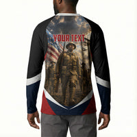 Personalized Harlem Hellfighters Button Sweatshirt WWI African American Soldiers Patriotic Vintage Art