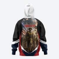 Personalized Harlem Hellfighters Hoodie WWI African American Soldiers Patriotic Vintage Art