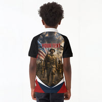 Personalized Harlem Hellfighters Kid Polo Shirt WWI African American Soldiers Patriotic Vintage Art