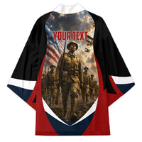 Personalized Harlem Hellfighters Kimono WWI African American Soldiers Patriotic Vintage Art