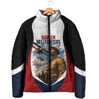 Personalized Harlem Hellfighters Padded Jacket WWI African American Soldiers Patriotic Vintage Art