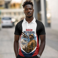 Personalized Harlem Hellfighters Polo Shirt WWI African American Soldiers Patriotic Vintage Art