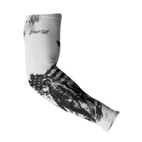 Personalized Harlem Hellfighters Arm Sleeves WWI African American Soldiers Monochrome Grunge Sketch Art