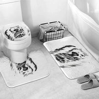 Personalized Harlem Hellfighters Bathroom Set WWI African American Soldiers Monochrome Grunge Sketch Art