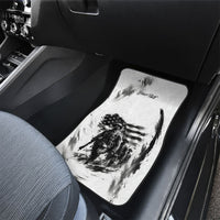 Personalized Harlem Hellfighters Car Mats WWI African American Soldiers Monochrome Grunge Sketch Art