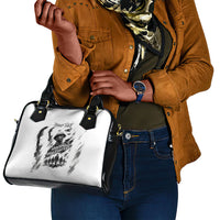 Personalized Harlem Hellfighters Shoulder Handbag WWI African American Soldiers Monochrome Grunge Sketch Art