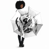 Personalized Harlem Hellfighters Umbrella WWI African American Soldiers Monochrome Grunge Sketch Art
